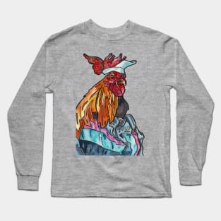 Talk to the Hand Rooster from the 90's Long Sleeve T-Shirt